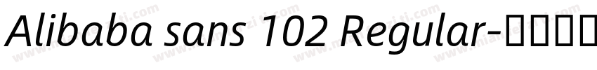 Alibaba sans 102 Regular字体转换